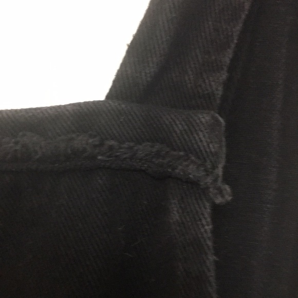 Wildfire  short black cotton Denim jean jumper, size medium - Picture 5 of 11